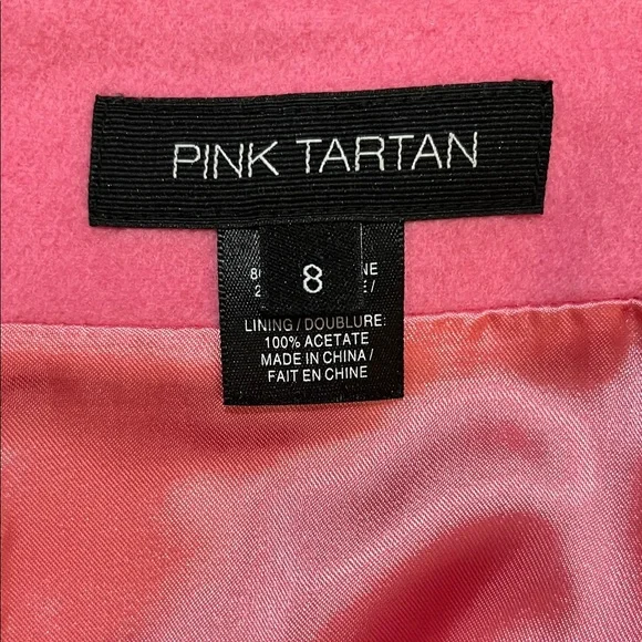 Pink Tartan Vibrant Pink Pencil Skirt - Picture 2 of 10